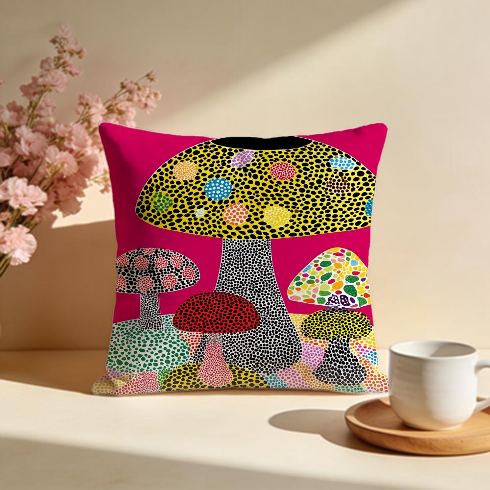 Federa Cuscino Trendy KKusama Yayoiiou Federa Cuscino Lavabile alla Moda Ideale per Divano Camera da Letto Decorazione Auto