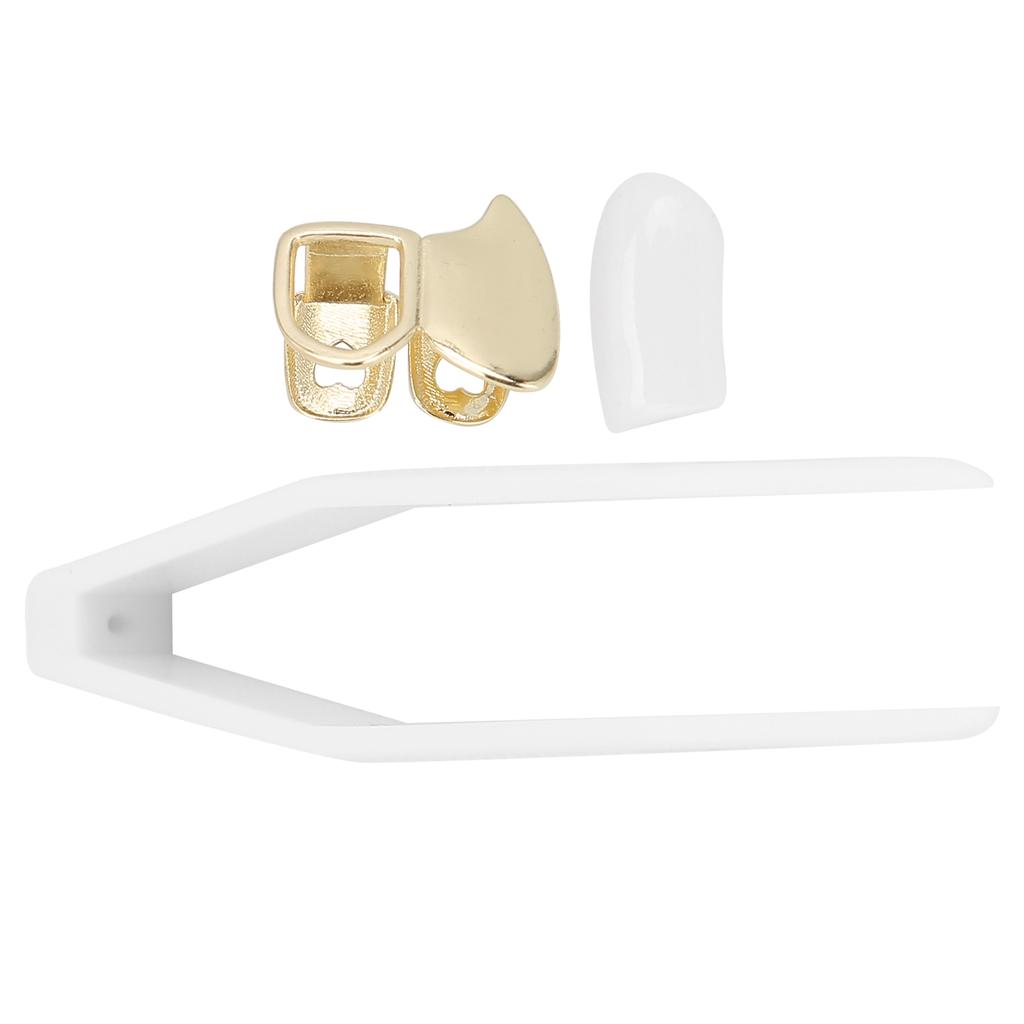 Fashionable Brass Hollow Hip Hop False Tooth Halloween Festival Hip Hop Tooth Decoration
