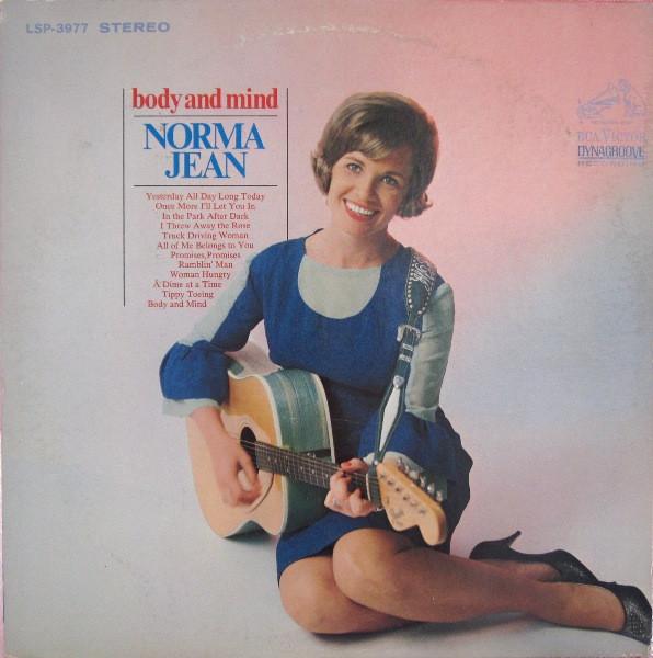 

LP Record NORMA JEAN - Body And Mind LSP3977 RCA Victor 1968 US Folk Used