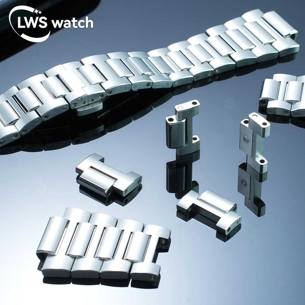 For IWC Engineer Series IW328901 Stainless Steel Watch Strap Extension Section Stainless Steel Watch Section Accessories