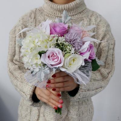 Gorgeous Wedding Bridal Bouquet Bridesmaid Hand Holder Flower Floral Decor