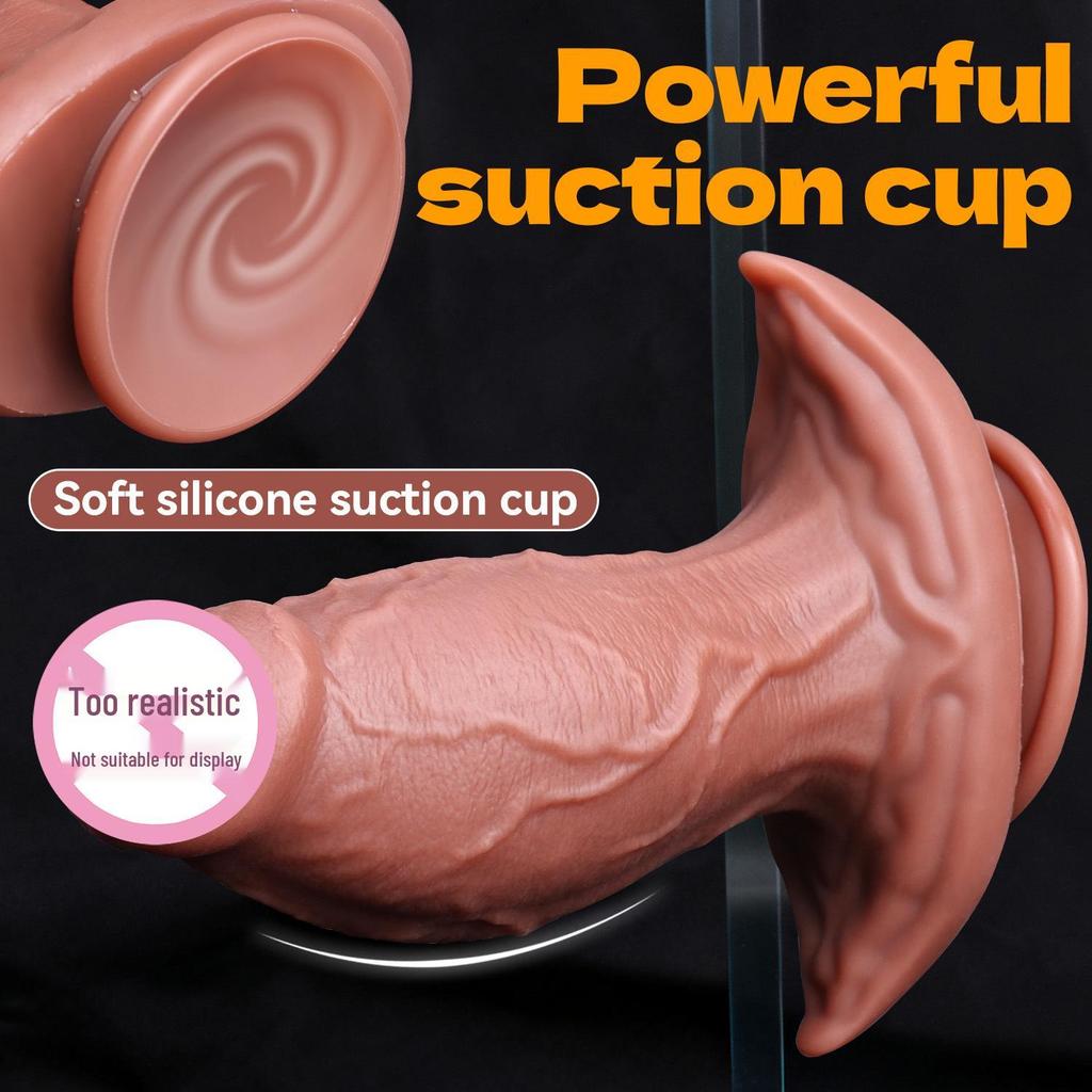 Silicone Female Dildo Toy for Cross-Dressing and Foreskin Simulation