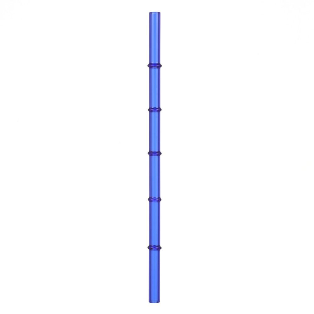 Juice Milk Drinking Glass Straw Washable Reusable Drinking Straw Bamboo Pattern High-temperature Juice Drink Blender Stick