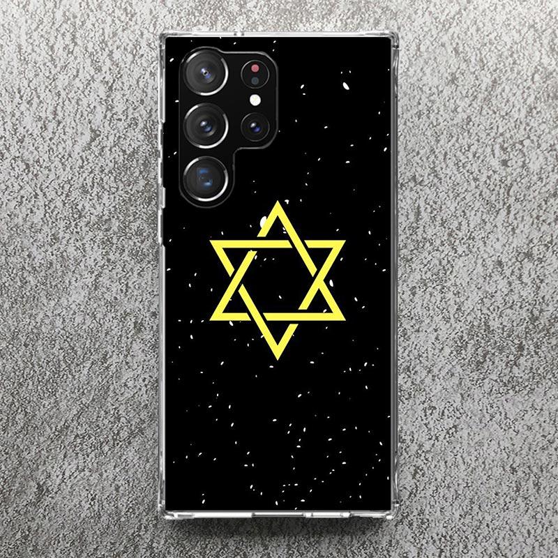 David Jewish Star Symbol Print Soft Case for Samsung Galaxy S25 S24 S23 S22 Ultra S21 Plus S20 FE Phone Shell S10 + Pattern Cove