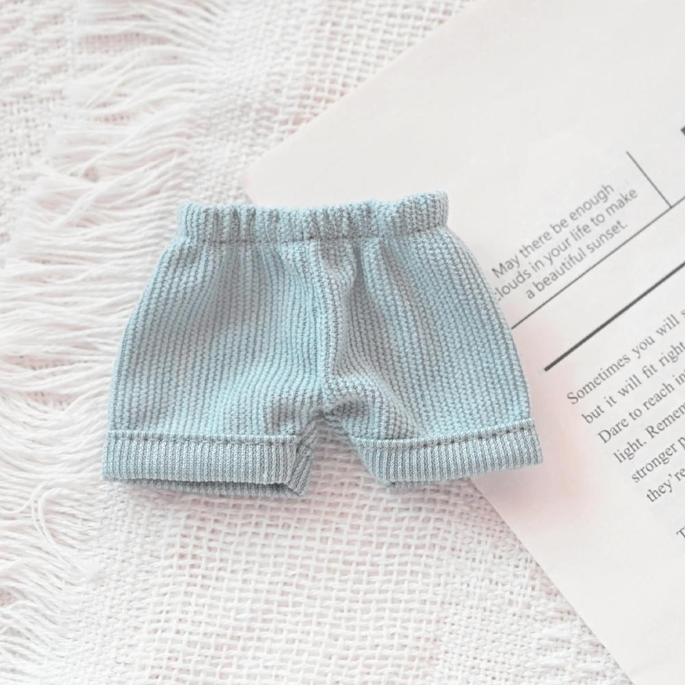 

Для 17см куклы Лабубу Шорты Модная одежда Толстовки Одежда для кукол Подходящие по цвету толстовки Аксессуары для кукол Милое украшение Маленькая одежда синий