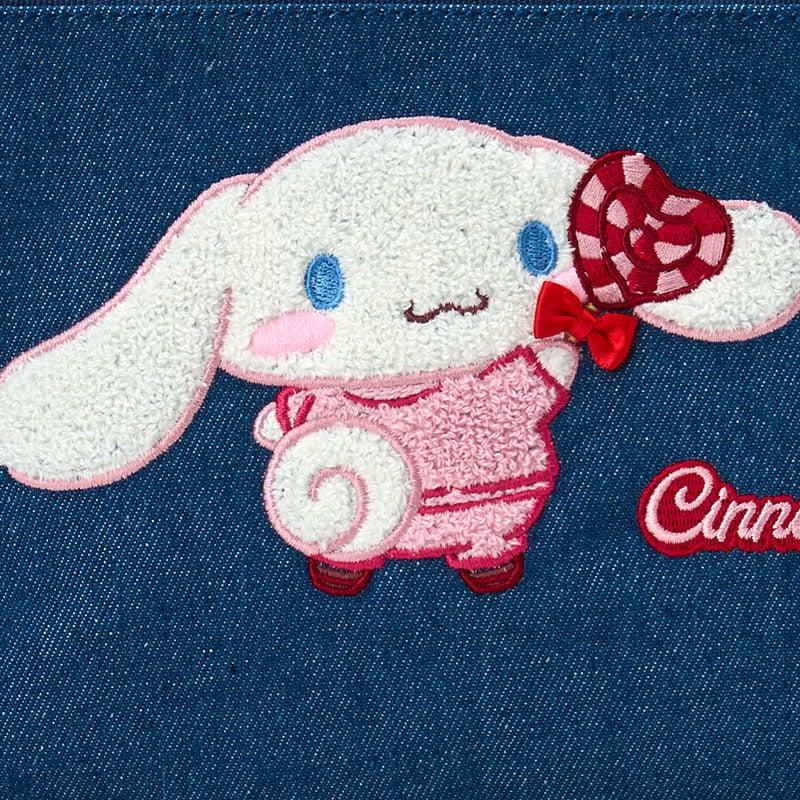 Sanrio Sagara Embroidered Denim Pouch Cinnamoroll Japan NEW Sanrio Characters
