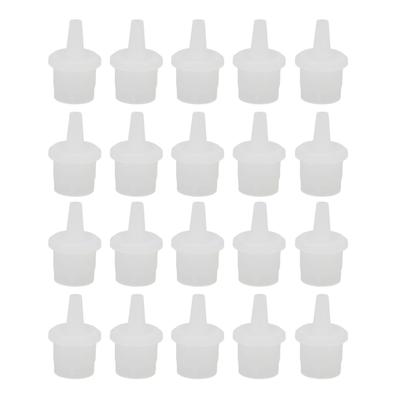 20 stücke Wimpern Kleber Flasche Düse ABS Glänzend Verlängerung Kleber Ersatz Düse Für Pigment