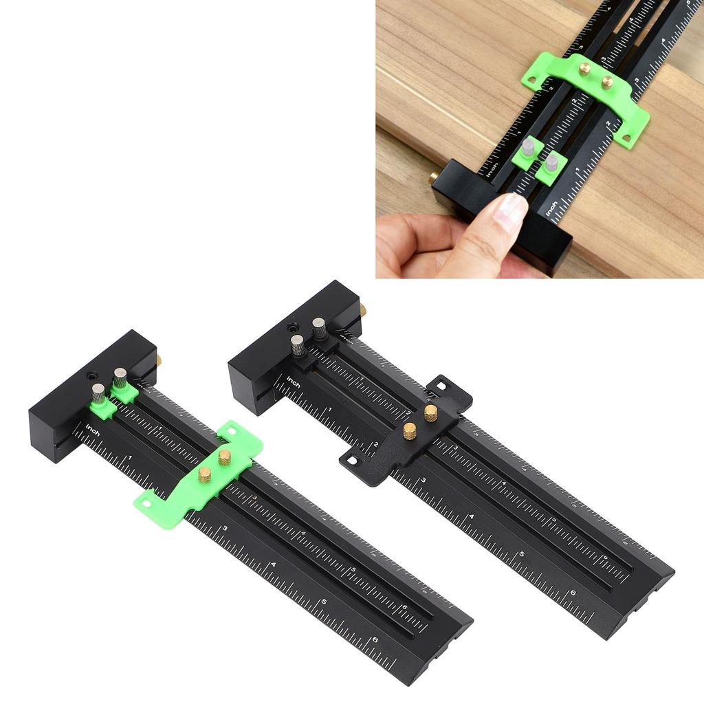 6in Woodworking Scriber with Limit Block Parallel Vertical Marking Easy To Read Double Line Marking