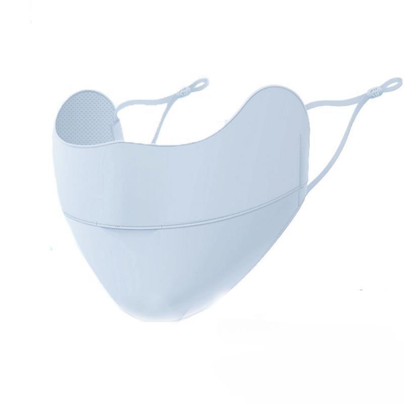 

Cooling Hyaluronic Acid Full Face Sunscreen Mask UPF 50+ UV Block for Outdoor Sports Running Cycling світло-синій колір