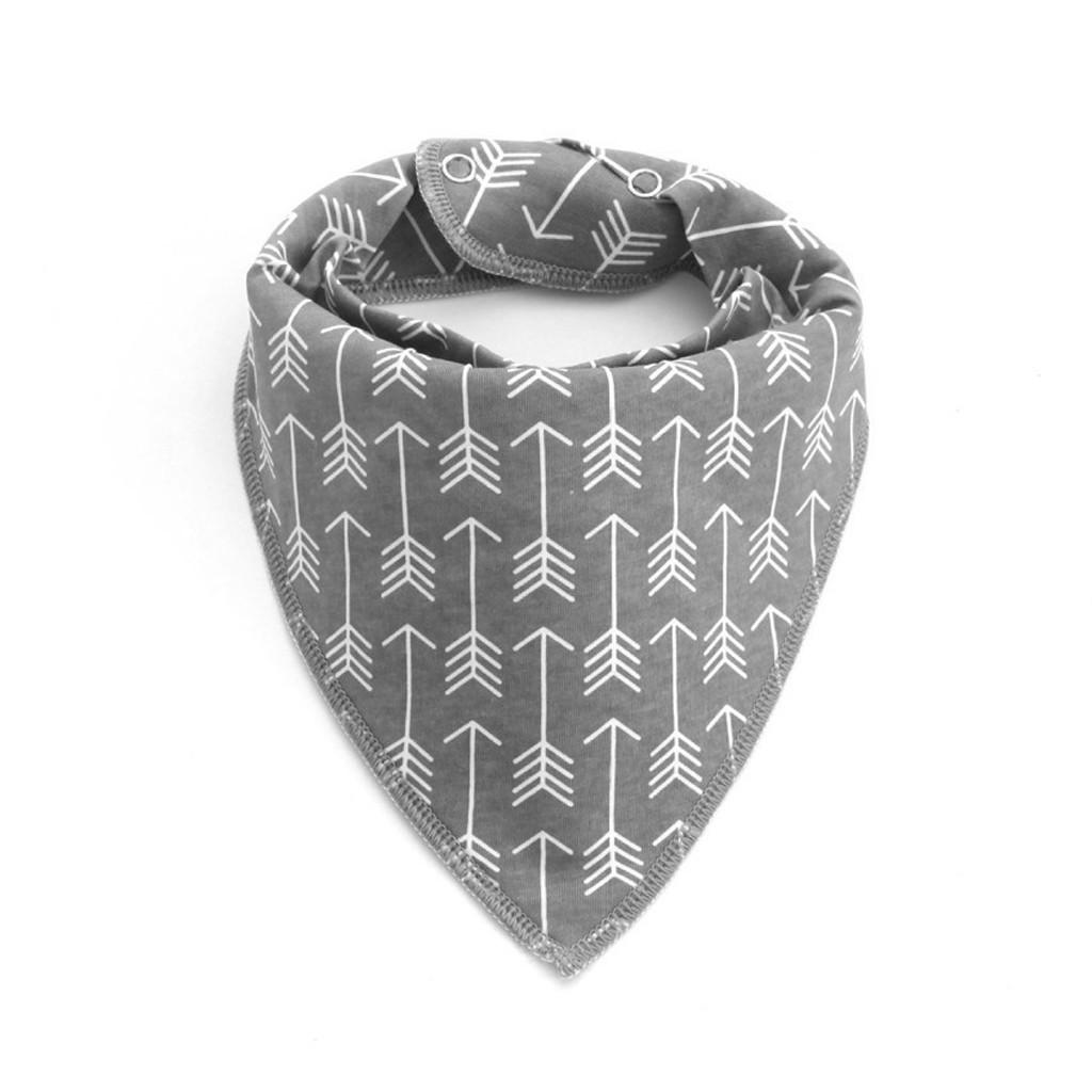 Newborn Baby Cartoon Feeding Cloth Bib Infant Folding Triangles Scarf