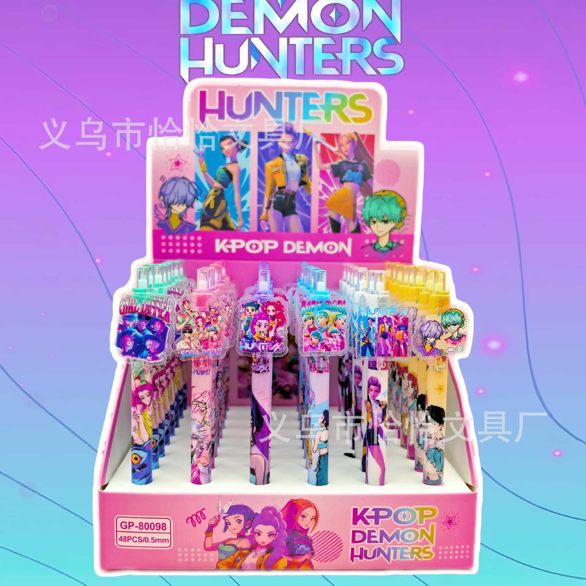 

hot K-pop Demon Hunters KPOP Theme Acrylic Gel Pen Adorable Press Neutral Ballpoint Pen designed for Students School Stationery Supplies random 1 pcs