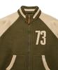Discus Athletic Varsity Knit Zip-Up Khaki