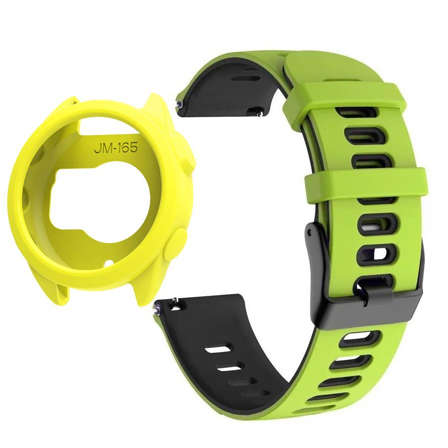 Silikonowe Etui+Pasek Do Garmin Forerunner 165 Miękki Sportowy Pasek do Zegarka Opaska na Nadgarstek Do Garmin Forerunner 165 Pokrowiec Ochronny