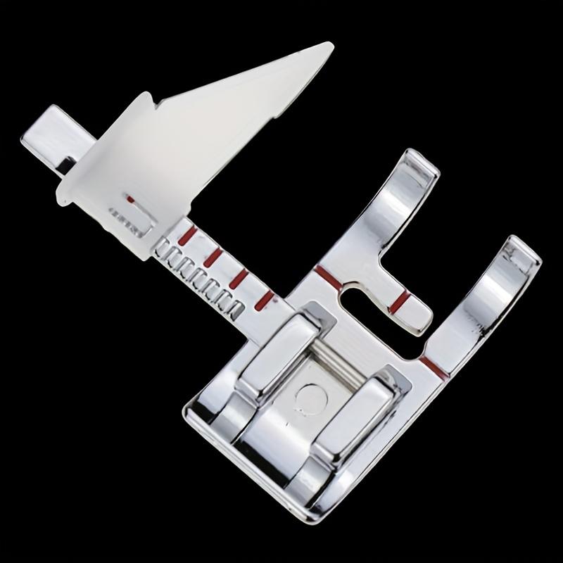1pc Sewing Machine Presser Foot White with Ruler Guide for Home Use - Home Crafting Tool with Measurement Markings, Sewing Machine Accessories