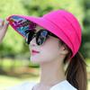 Women's Pure Color Face Mask Sun Hat Comfortable Breathable Size Top Fashion Empty Hat Versatil H2R9