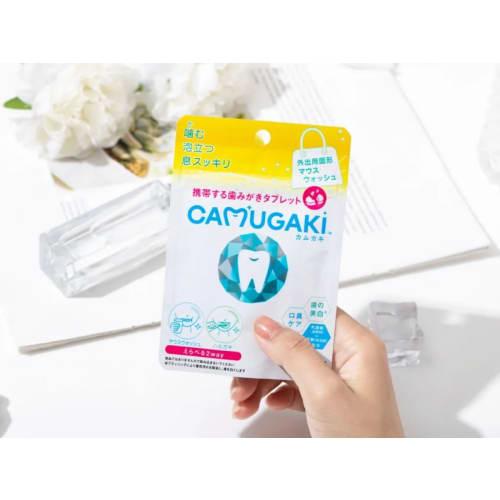 CAMUGAKI Toothpaste Tablets, 20 Tablets, Lemon Mint Powder