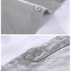 Beach Summer Tops Male Japanese Style Cotton Linen Short Sleeve Shirt Stand Collar Green Shirts for Men Breathable Clothing