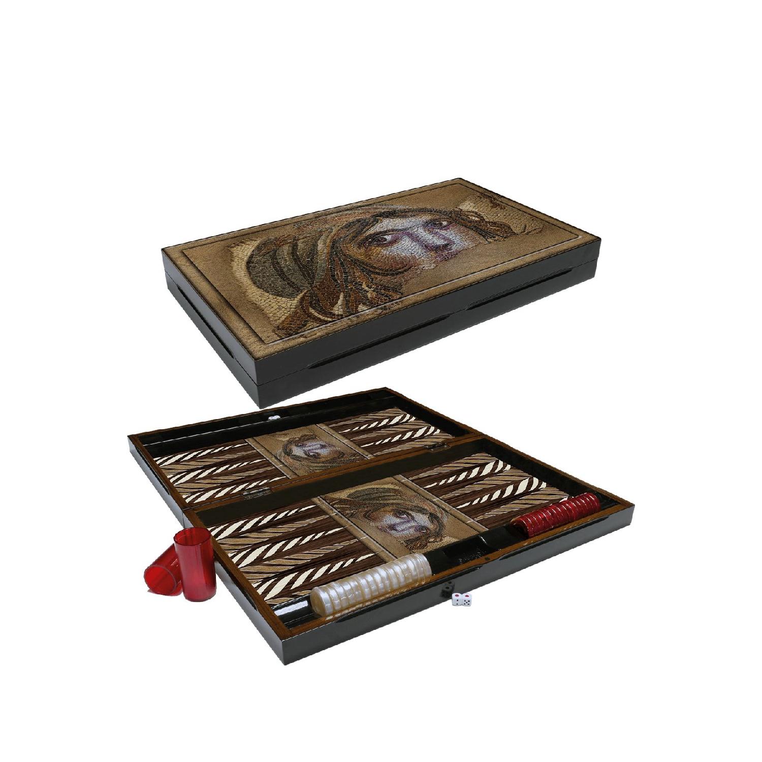 

Модные антикварные нарды Zeugma, стандартный набор нард большого размера