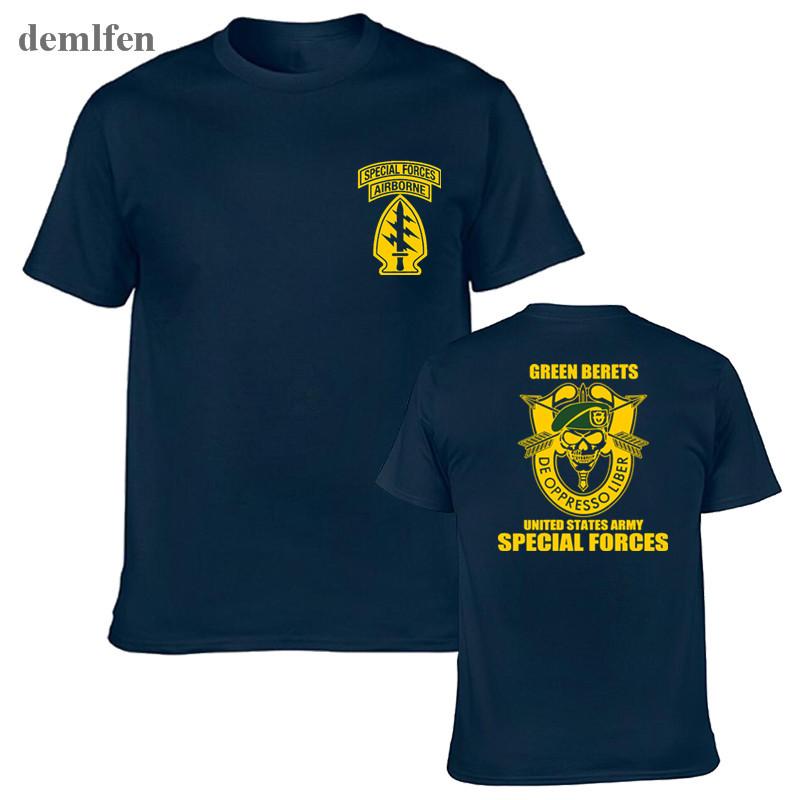 New Special Forces Group Airborne Military Tshirt Unisexs Cotton T Shirt Short Sleeve Novelty Funny Tops Tees