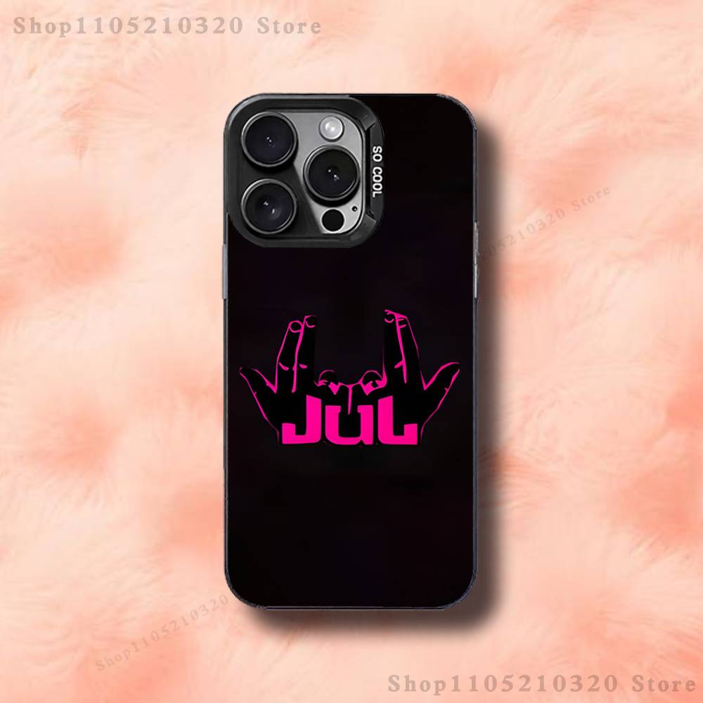 Rapper J-JUL Phone Case For iPhone 17,16,15,14,13,12,11,Pro,Max,Plus,E,Air,Mini Black Tpu Cover