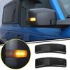 Side Rearview Mirror Turn Light Lamp Cover Trim For Ford Bronco 21+Blackened