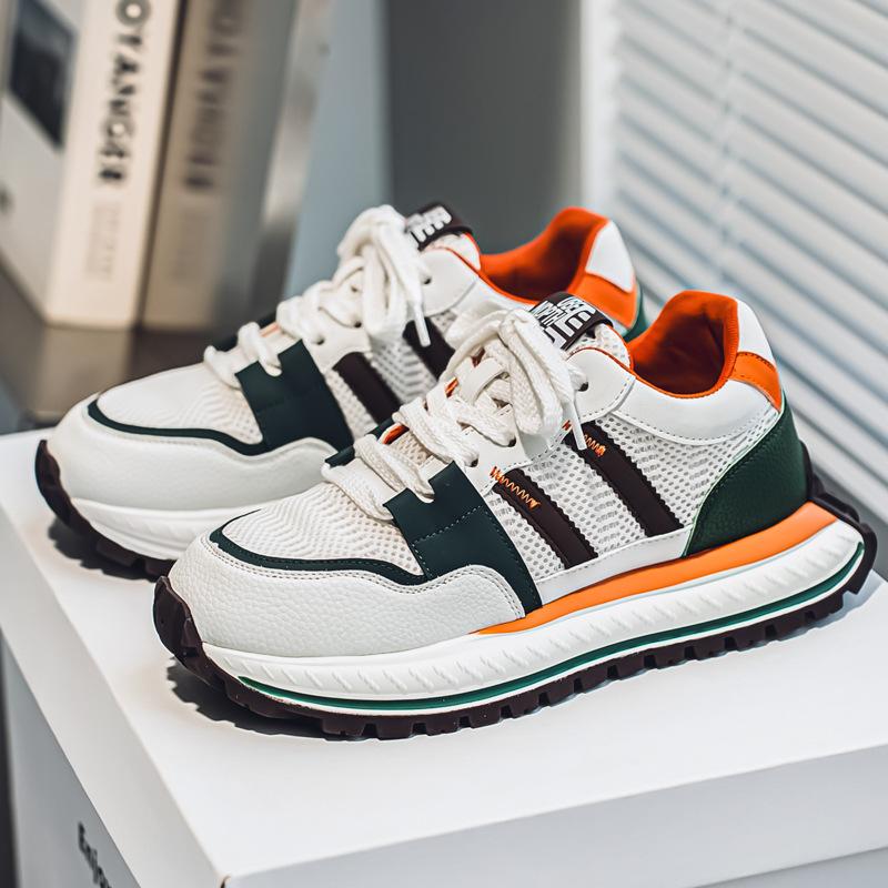 Men's shoes 2025 summer new Korean versatile trend high-end men's outdoor sports and leisure platform dad shoes