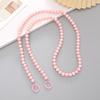 Acrylic Earth Beads Diagonal Cross Phone Case Hanging Rope Handmade Beaded Candy Color Pendant