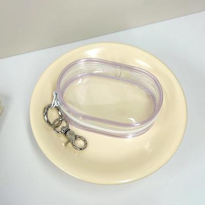 1Pcs Jewelry Organizer Plastic Transparent Storage Box Pouch Mystery Box With Keychain Cute Doll Bag Organization Dustproof Case
