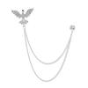 Men's Luxury Lapel Pin Brooch Set - High-End Suit Chain Badge for New Year Gift