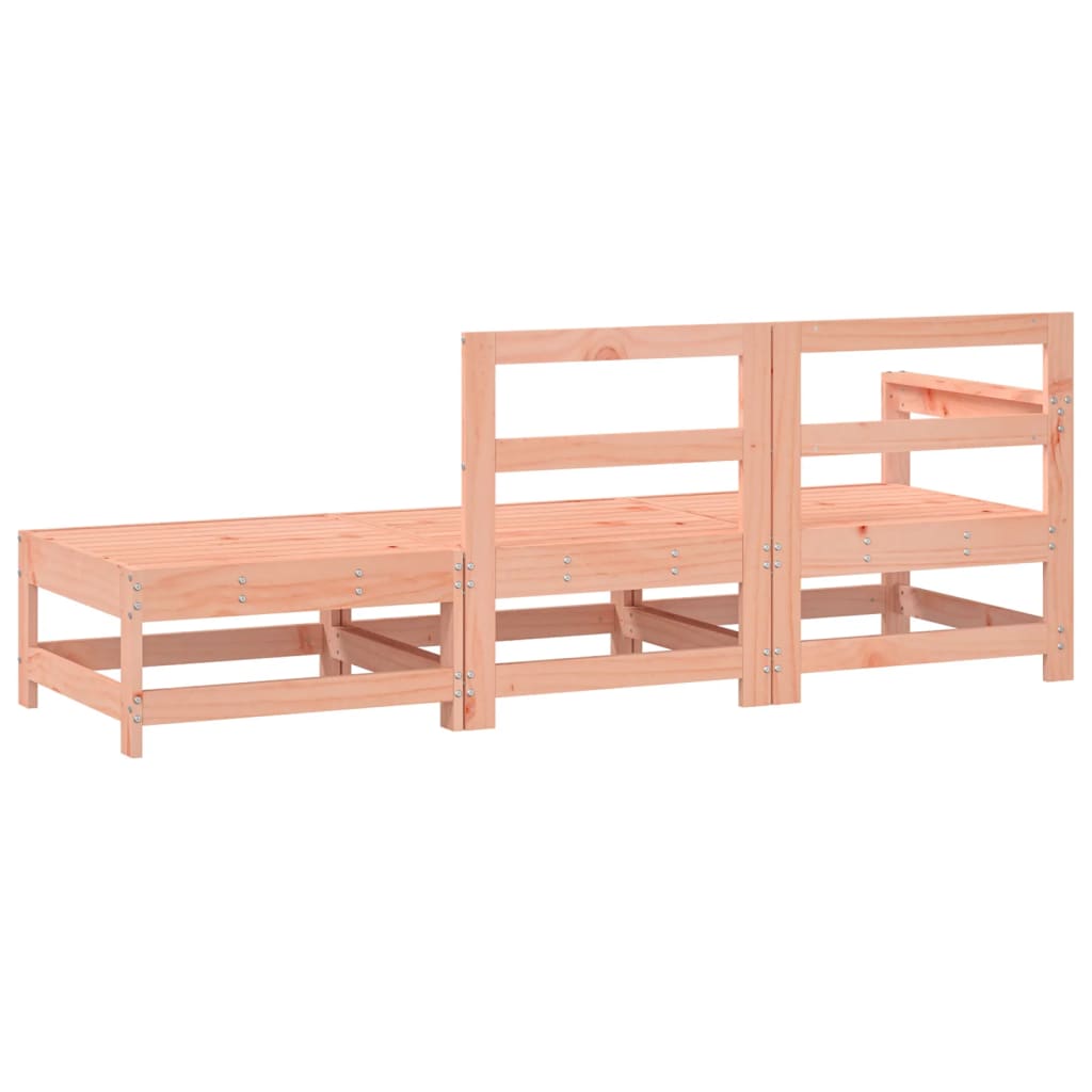 3 Piece Garden Lounge Set Solid Douglas Fir Wood