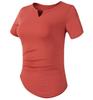 Damen V-Ausschnitt Schnelltrocknende Lauf-Tops - Slim, Lässige Sport- & Yoga-T-Shirts