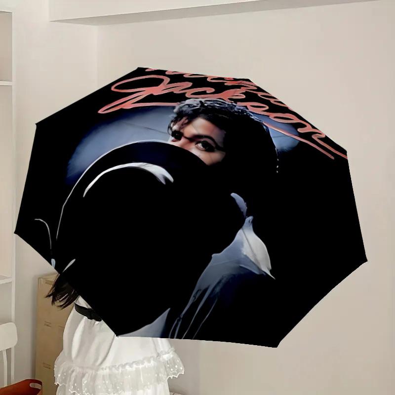 1pc Michael JacksonKing of PopMoonwalker Automatic Folding Umbrella, Portable Collapsible Design, Casual Outdoor Accessory L1127111