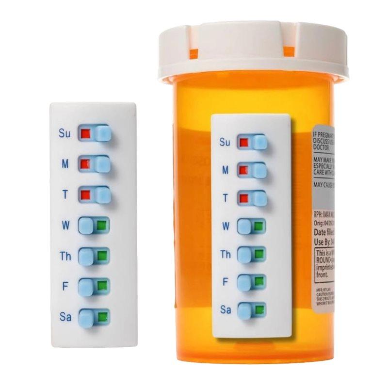 

Fresh Anti-Slide Design, 2Pcs For Meds Bottles Pill Reminder, Reusable Medication Tracker, Arthritis-Friendly Pill Tracker NONE