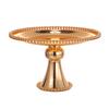 Vintage Cake Stand Decorative Golden Pedestal Footed Dessert Serving Tray for Display