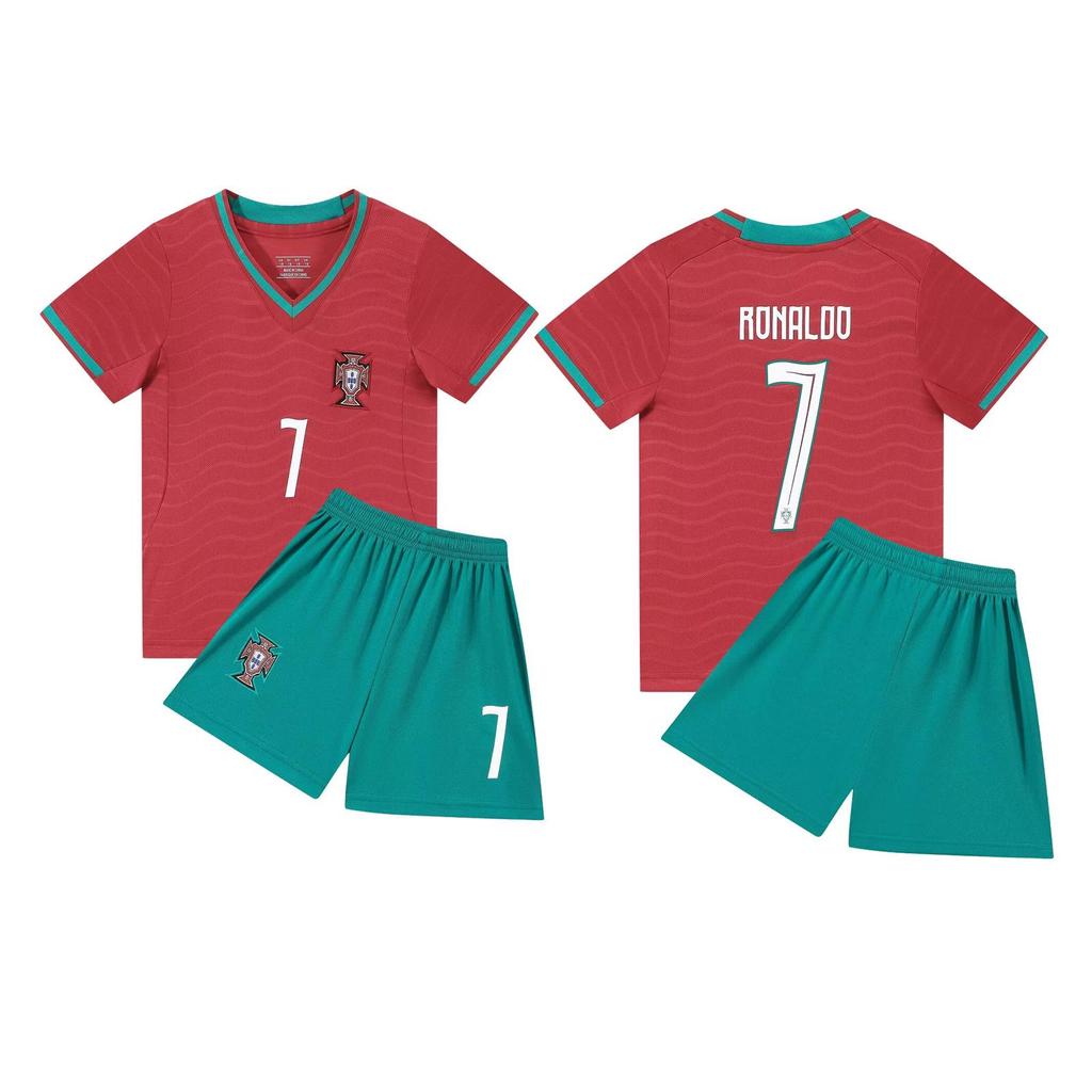 Ronaldo No. 7 & Neymar No. 10 Football Uniform Set for Primary School Students