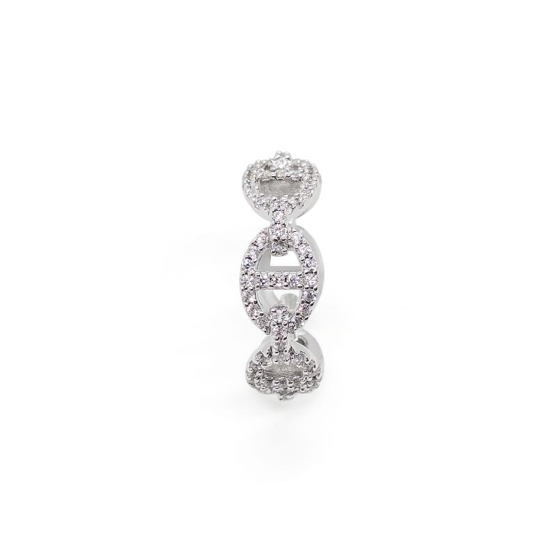 APM Monaco YACHT CLUB YACHT CLUB series chain ring silver sailor index finger ring alloy ring for women silver 58