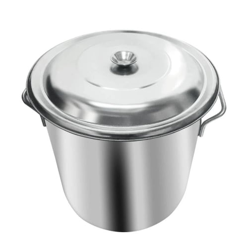 iimono117 Commercial Stainless Steel Stockpot with Lid, Perfect for Restaurants, Events, Stews, Community Associations, Kids' Groups, Large Bulk Dyein