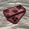 Red Rose Sky Eye Silicone Case for Apple 16 Pro Max/15/14/13/XR