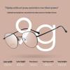 Retro Round Ultra-Light Full-Rim Titanium Eyeglass Frame for Women (Myopia) 32281
