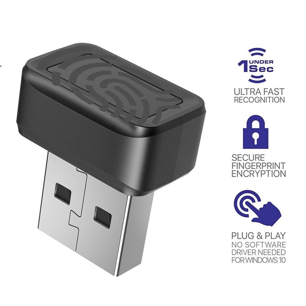 USB Fingerprint Reader with 360 Degree Biometric Access and Multiple Fingerprint Storage for Enhanced Security