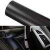 Grão de Couro Preto Adesivo Decorativo para Interior de Carro Película Envoltória para Móveis 30*200cm