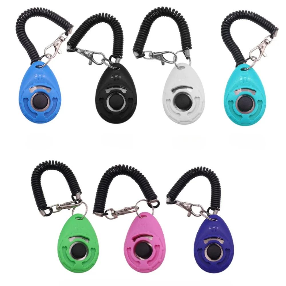 Dog Training Clicker Easy To Use for Cats Puppy Birds Horses Pet Product with Adjustable Wrist Strap Durable Lightweight