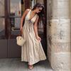 2026 Womens Vintage V-Neck Sleeveless Tie Waist Slim Fit Bodycon Dress Daily Dating Beach Vacation