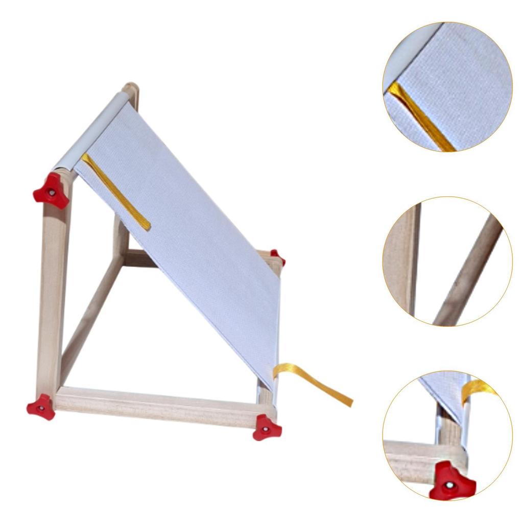 Cross Stitch Frame Wooden Professional Needlepoint Cross Stitch Hoop Stand Crafting Support for Household Studio Office Tapestry