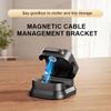 New 1/6/12PCS Magnetic Cable Clips Cable Management Wire Keeper Cable Organizer Under Desk Cable Smooth Adjustable Cord Holder