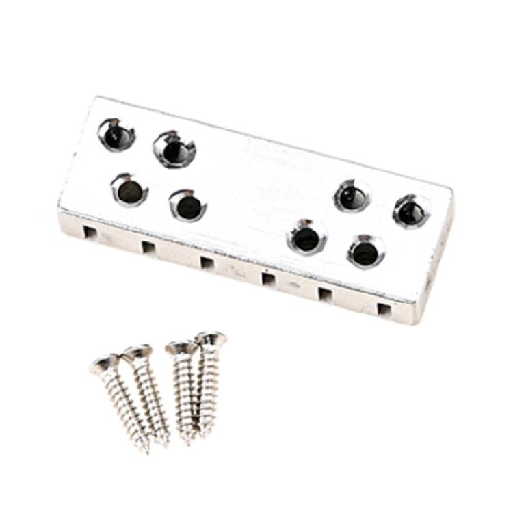 Guitar Locking Nut 42mm 6-String Locking Nut Replacements Come with Screws Kit