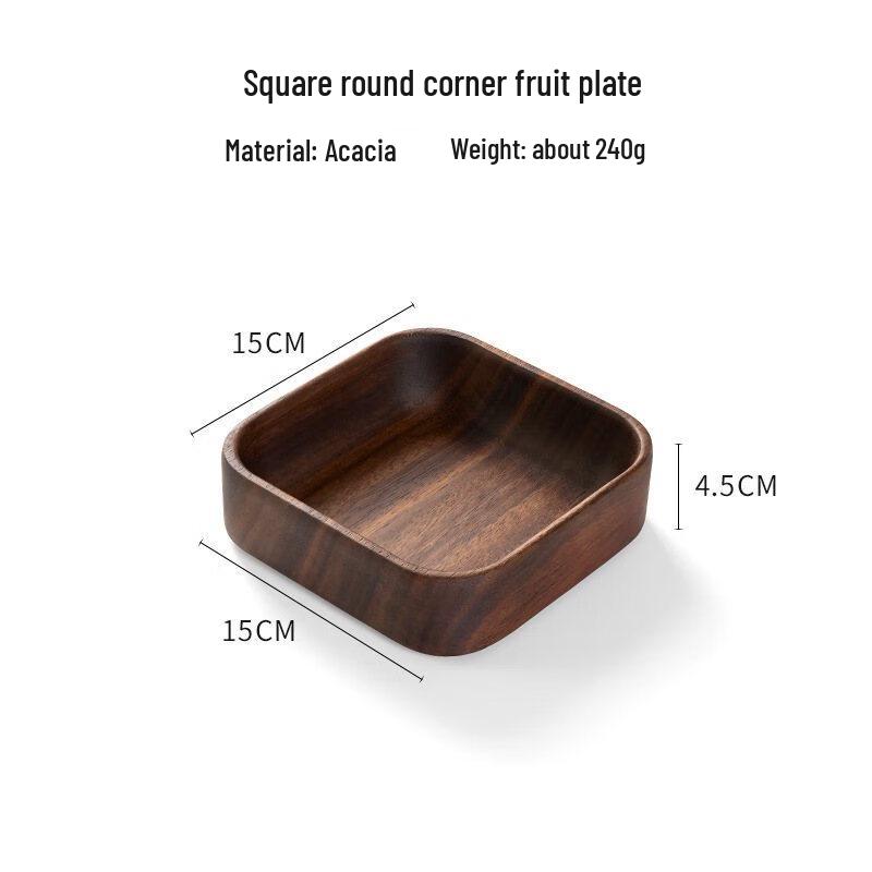 

ZISIZ Wood Fruit & Snack Tray