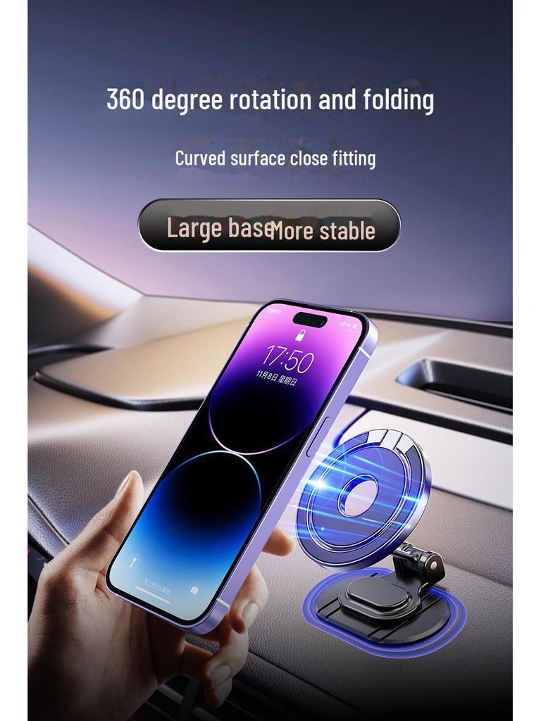MagSafe Magnetische drehbare Autotelefonhalterung mit starkem N52-Magneten für das Armaturenbrett