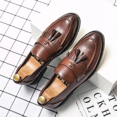 Men Dress Shoes Handmade Brogue Style Paty Leather Wedding Shoes Men Flats Leather Oxfords Formal Shoes Handmade Footwear