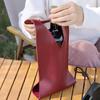 Elegant Wine Bottle Tote PU Leather Wine Bottle Carrier Portable Red Wine Bag  Holiday